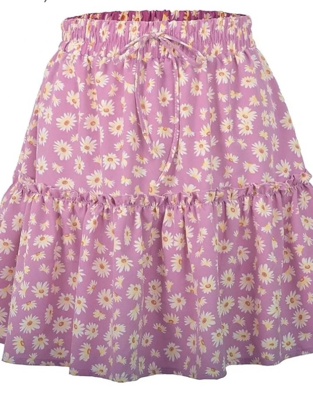 Floral Matching Set Skirt and Cropped Tank Top